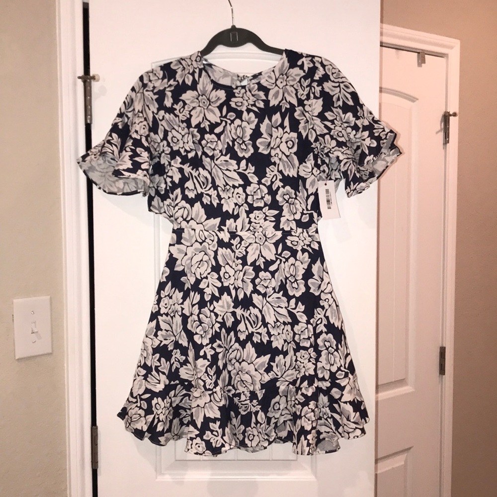 Red Dress Boutique floral/ruffle dress